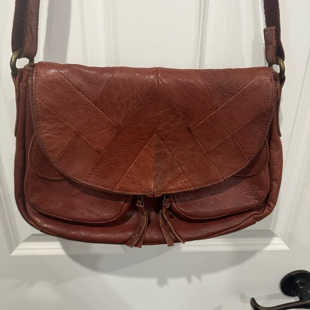 Vintage Lucky Brand leather western purse shoulder bag